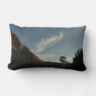 Lone Torrey Pine California Sunset Landscape Lumbar Cushion