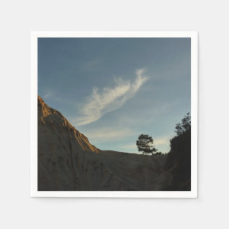 Lone Torrey Pine California Sunset Landscape Napkin