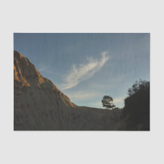 Lone Torrey Pine California Sunset Landscape Tissue Paper
