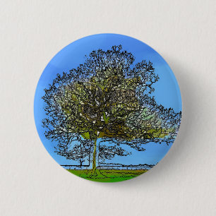 LONE TREE 6 CM ROUND BADGE