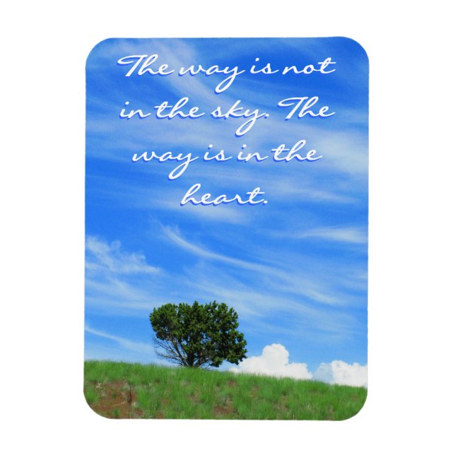Lone Tree on Hillside Nature Magnet (Vertical)