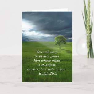 Lone Tree Trust in the Lord Praying for You Card