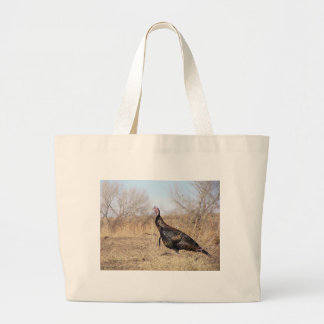 Lone Turkey Large Tote Bag