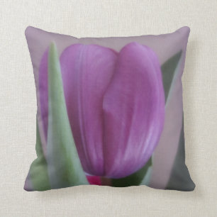 Lone Violet Tulip Cushion