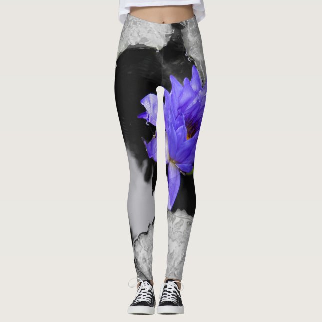 Lone Water Lily Leggings (Front)