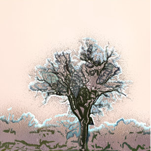 LONE WINTER TREE PHOTO PRINT