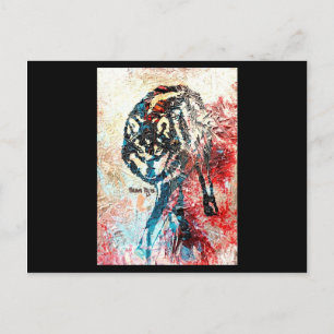 Lone Wolf - An original by Brown Eyes Postcard