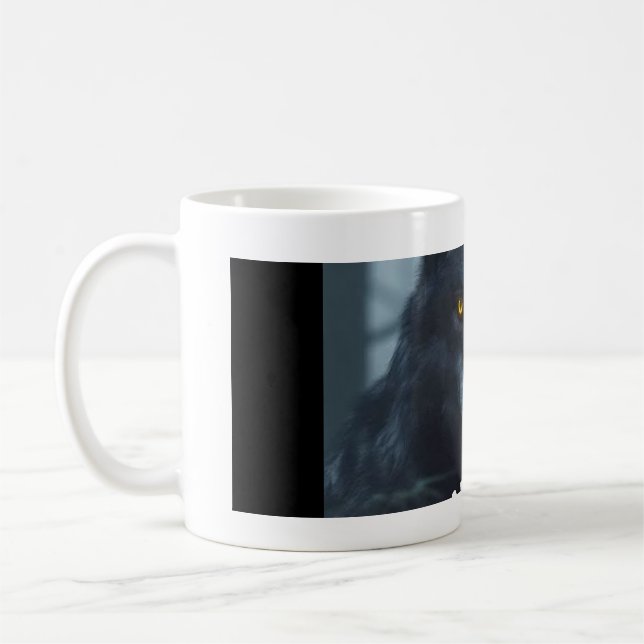 lone wolf design coffee mug (Left)