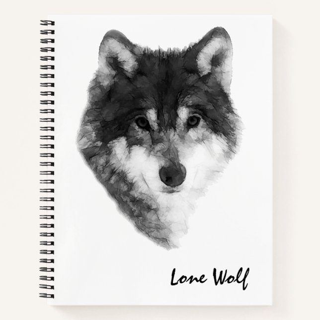 Lone Wolf elegant Notebook (Front)