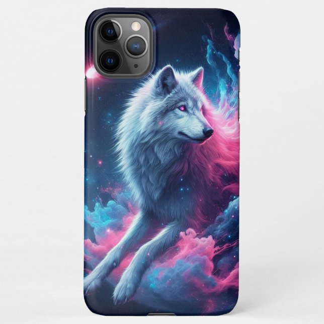lone wolf galaxy design iPhone case (Back)