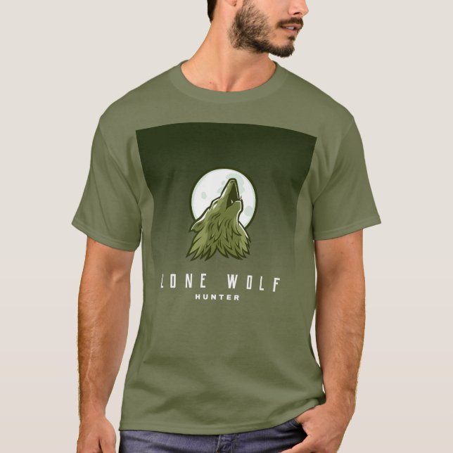 Lone Wolf Hunter T-Shirt (Front)