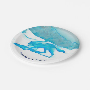 Lone Wolf In WInter Paper Plate