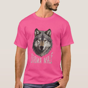 Lone Wolf Introvert Men Individualist Ironic Sigma T-Shirt