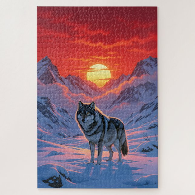 Lone Wolf   Jigsaw Puzzle (Vertical)