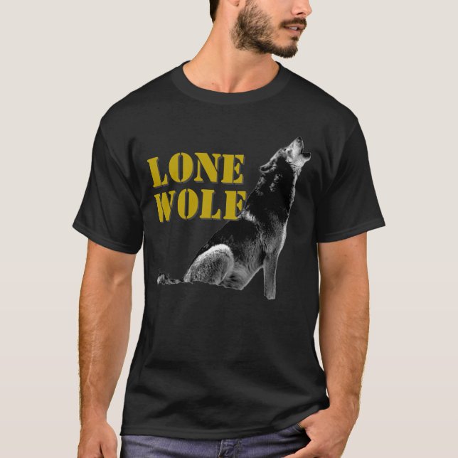 Lone Wolf Male Sigma Modern Minimalist T-Shirt (Front)