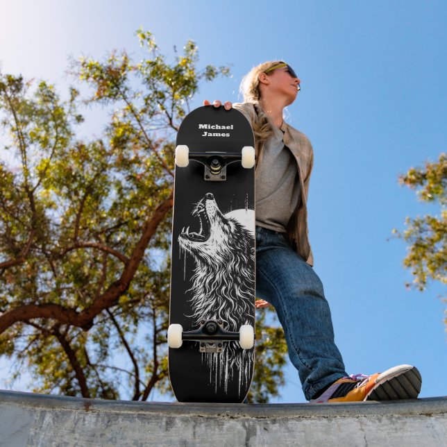 Lone Wolf Personalized Skateboard (Outdoor 1)