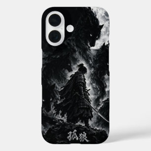 Lone Wolf Samurai – Shadow Ronin Japanese Art (孤狼) iPhone 16 Case