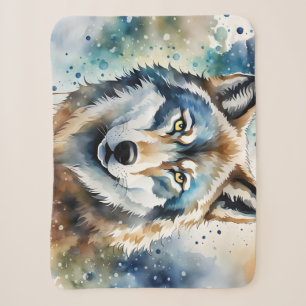 Lone Wolf Sherpa Blanket