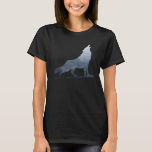 Lone Wolf Silhouette The Mountain Wolves Lover Art T-Shirt