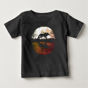 Lone Wolf Under the Full Moon Baby T-Shirt
