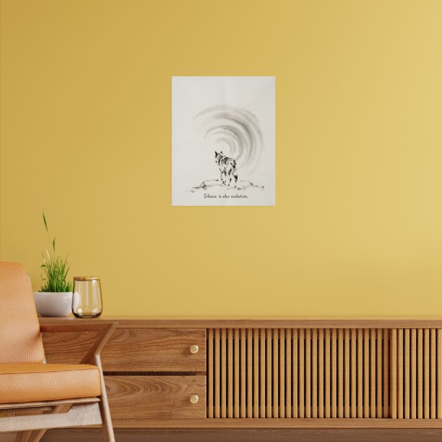 Lone Wolf Wall Art Print (Living Room 2)
