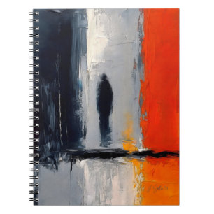 Loneliness – Abstract Figure in Urban Silence Notebook