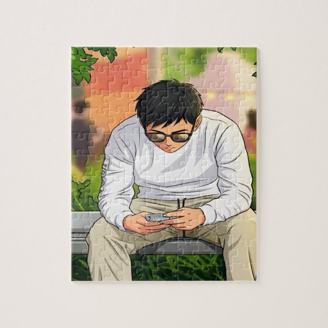 Loneliness in the Digital Age Jigsaw Puzzle (Vertical)