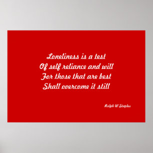 Loneliness Poster