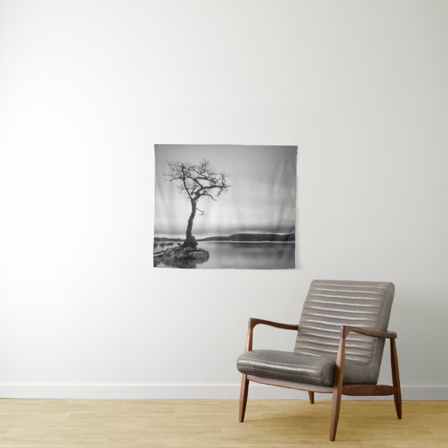 Lonely Bare Tree Tapestry (In Situ (Horizontal))
