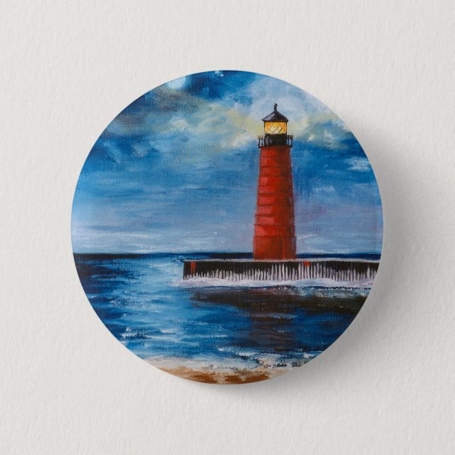 Lonely Beacon Button (Front)