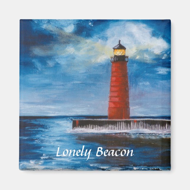 Lonely Beacon Magnet (Front)