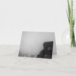 Lonely Bear blank notecard