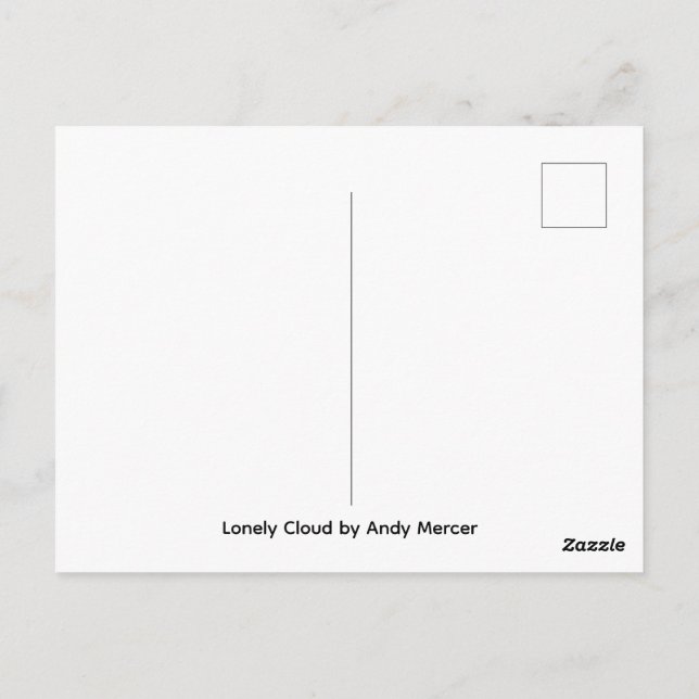 Lonely Cloud  Postcard (Back)