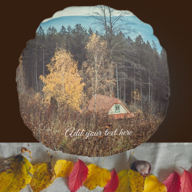 Lonely Cottage Round Cushion (Creator Uploaded)