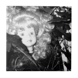 Lonely Doll Head Tile