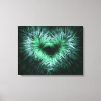 Lonely heart Abstract Art Wrapped Canvas Print