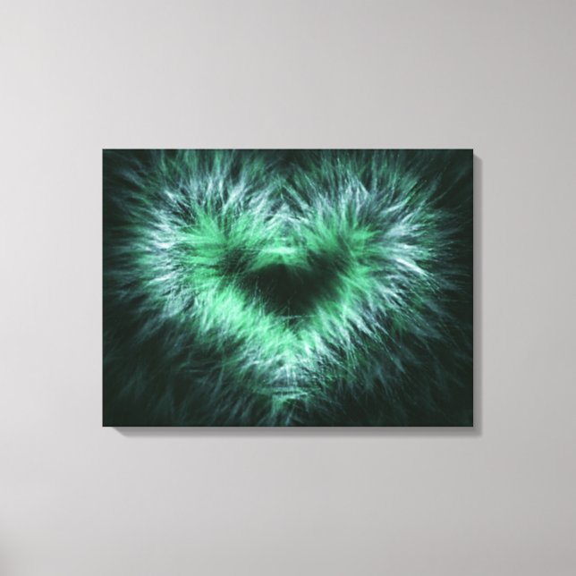 Lonely heart Abstract Art Wrapped Canvas Print (Front)