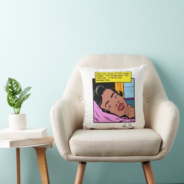 Lonely Hours Reflection Valentine Romance Cushion (Chair)