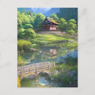 Lonely House by the River Postcard