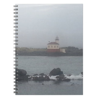 Lonely Lighthouse spiral notebook