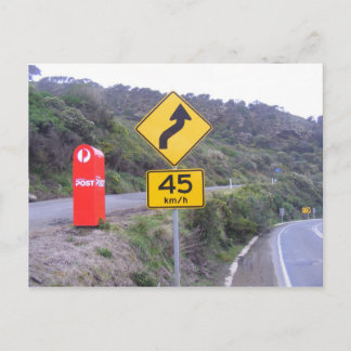 Lonely mailbox. postcard