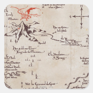 Lonely Mountain Square Sticker