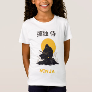 Lonely Ninja Samurai Art Design T-Shirt