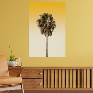 Lonely palm tree poster