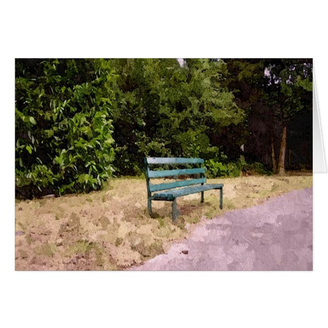 Lonely Park Bench (Front Horizontal)