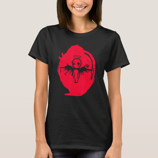 Lonely Sad Emo Gothic Angel 2 T-Shirt (Front)