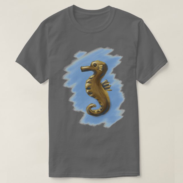 Lonely Seahorse T-Shirt (Design Front)