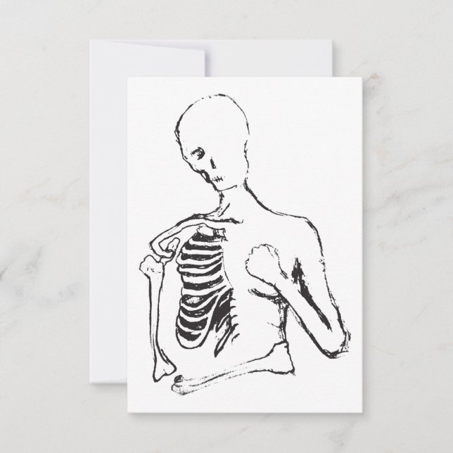 lonely skele invitation (Front)