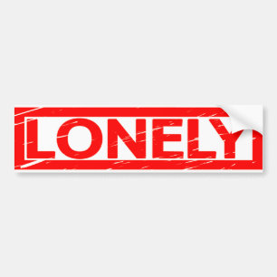 Lonely Stamp Bumper Sticker