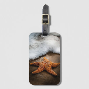 Lonely Starfish On The Beach Luggage Tag